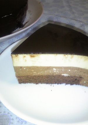 キャラメル&チョコムースケーキ-レシピのメイン写真