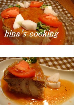 かわいい☆白菜バーグケーキ-レシピのメイン写真