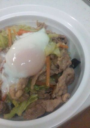 とろ〜り温玉☆のりのり焼肉丼-レシピのメイン写真