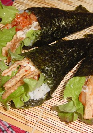 いかフライのキムチ手巻き-レシピのメイン写真