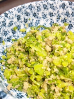 大根葉で中華風そぼろ。-レシピのメイン写真