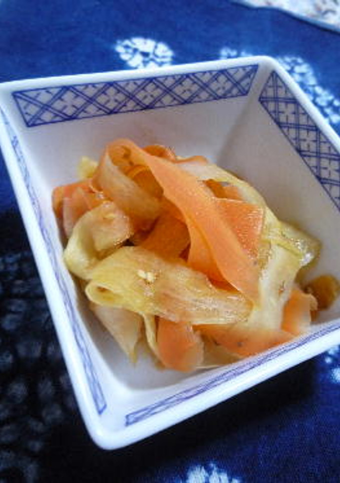 大根と人参のひらひらおかか炒め-レシピのメイン写真