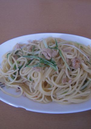☺水菜とツナの和風ゆずパスタ☺-レシピのメイン写真