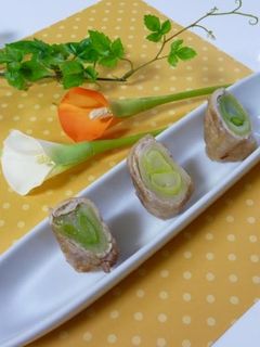 長ネギの肉巻きショウガ焼き-レシピのメイン写真