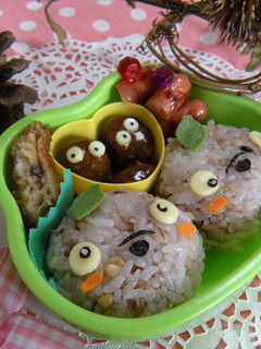 *雑穀米でトトロキャラ弁-レシピのメイン写真