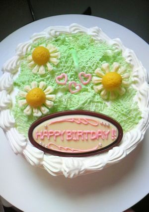 誕生日ケーキ（カモミール編）-レシピのメイン写真