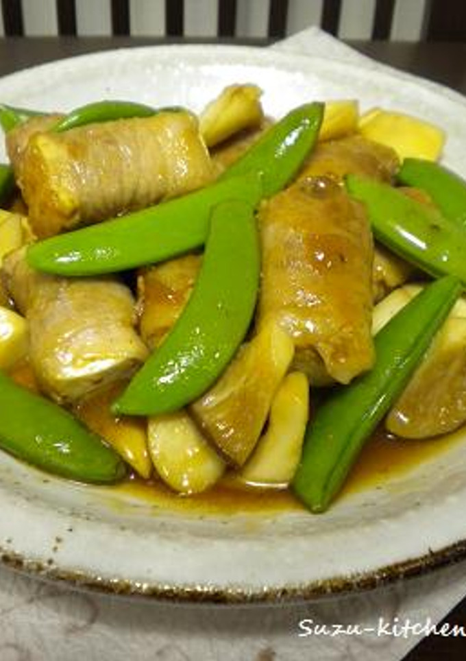 厚揚げの豚肉巻き　甘酢あん-レシピのメイン写真