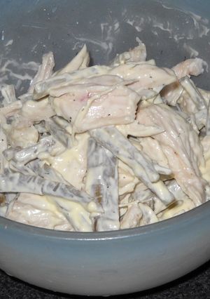 超簡単！鶏肉とごぼうのサラダ-レシピのメイン写真