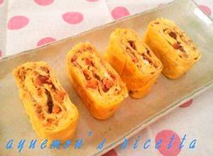 う巻き風!?さんまの蒲焼缶で卵焼き✿-レシピのメイン写真