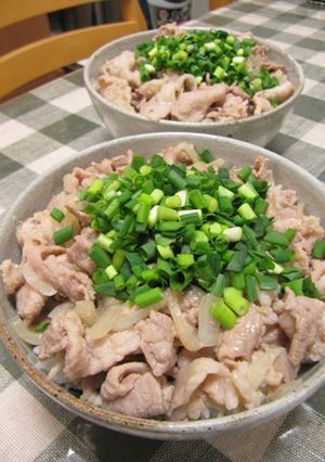 塩だれで★豚塩カルビ丼-レシピのメイン写真