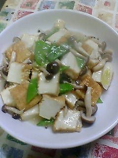 厚揚げのきのこあんかけ-レシピのメイン写真