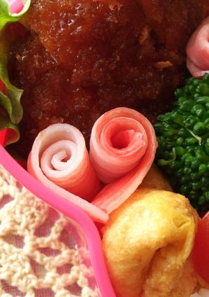 ♡カニカマでハート♡キャラ弁のおかずに♪-レシピのメイン写真