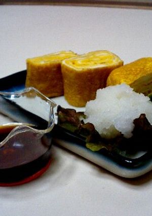 だし巻き卵のおろし添え!!-レシピのメイン写真