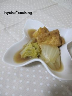 1:2:2で簡単!厚揚げと白菜の煮物-レシピのメイン写真