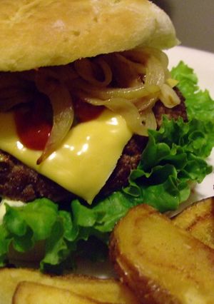 アメリカ風ビーフのハンバーガー-レシピのメイン写真