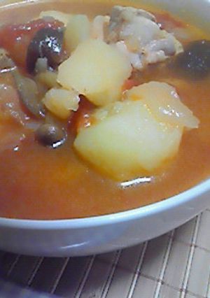 圧力鍋で野菜ゴロゴロ　トマトスープ-レシピのメイン写真
