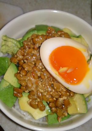 私の大好きなアボカド納豆ご飯-レシピのメイン写真