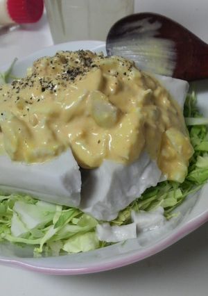 ごま豆腐☆タルタル☆サラダ風-レシピのメイン写真