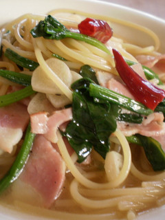ほうれん草とベーコンのパスタ-レシピのメイン写真