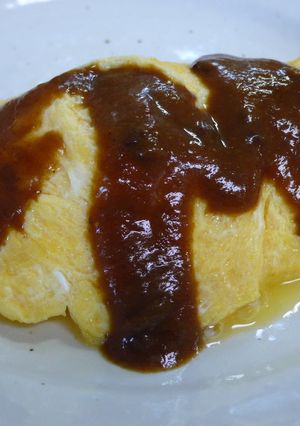 ささっとカレー&チーズオムレツ-レシピのメイン写真