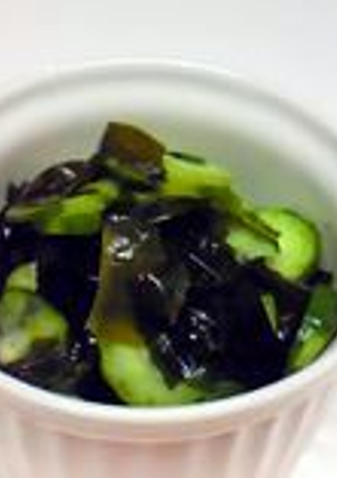 簡単！きゅうりとワカメの酢の物-レシピのメイン写真