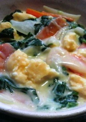 子供が大好き♪ほうれん草チーズクリーム煮-レシピのメイン写真
