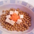 犬ご飯(ゴマ豆腐でトッピング)