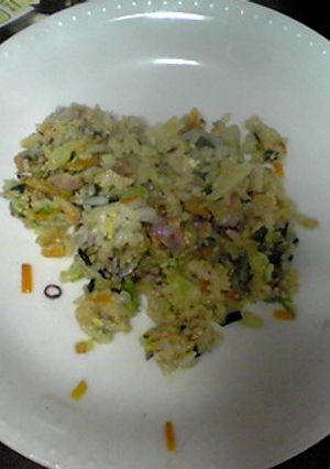 ◯ 白菜とニラのチャーハン ◯-レシピのメイン写真