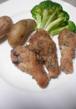 ヨーグルト衣の揚げないフライドチキン-レシピのメイン写真