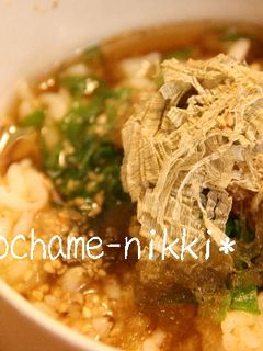 お手軽♪梅とろ茶漬け-レシピのメイン写真