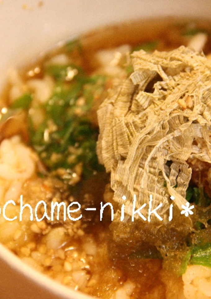 お手軽♪梅とろ茶漬け-レシピのメイン写真
