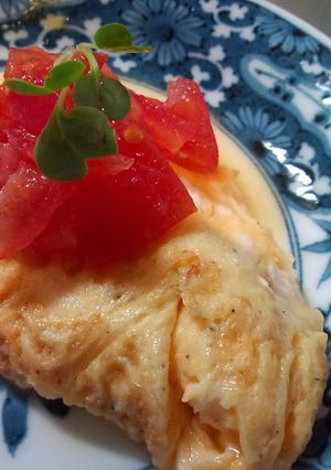 朝はさっぱりと☀プレーンオムレツ-レシピのメイン写真