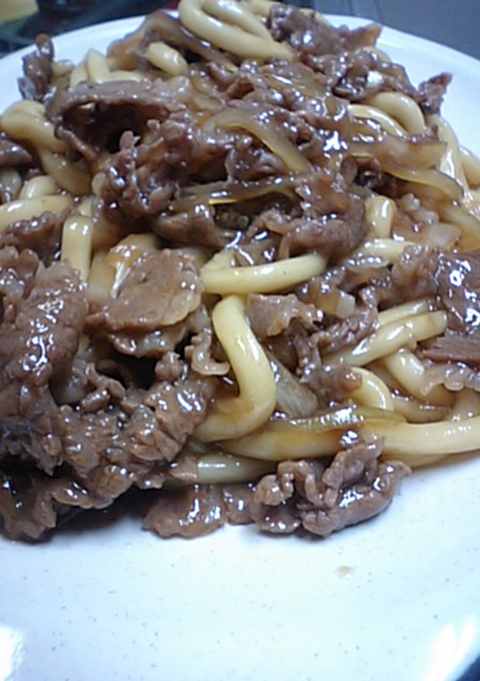すき焼き風焼きうどん-レシピのメイン写真