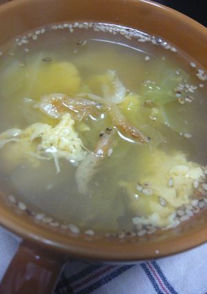 桜海老の風味を感じる、野菜スープ☆-レシピのメイン写真