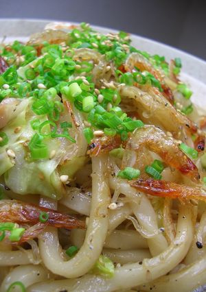 桜海老＆しらすが香ばしい♬駿河焼うどん　-レシピのメイン写真