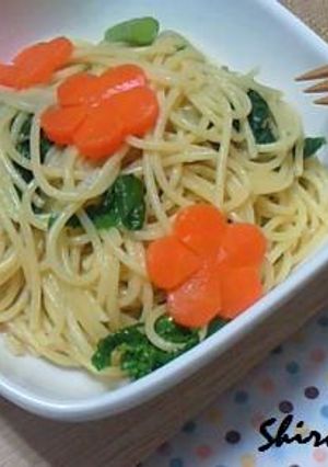 春らしく☆菜の花とちりめんじゃこのパスタ-レシピのメイン写真