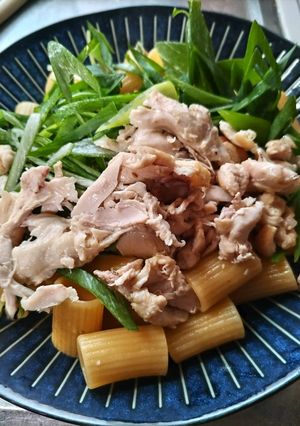 鶏と九条ねぎの和風パスタ-レシピのメイン写真