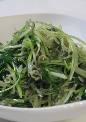 シャキシャキおいしい☆水菜とじゃこいため-レシピのメイン写真