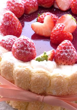贅沢いちごのシャルロット♥-レシピのメイン写真
