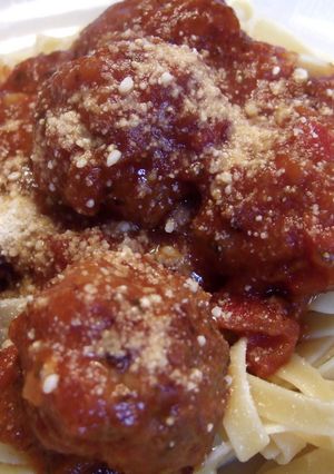 アメリカンなミートボールスパゲティ-レシピのメイン写真