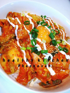 簡単なのに激うま!豚キムチーズ丼-レシピのメイン写真