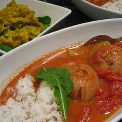 รูปของ 玉ねぎの肉詰め♥ﾄﾏﾄｿｰｽ煮