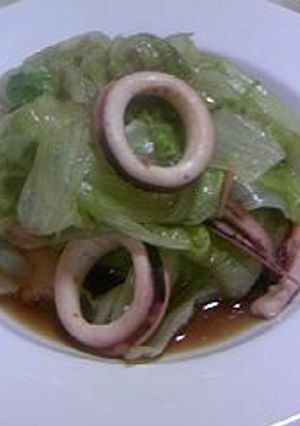 レタスいっぱい食べよ★いかポン酢-レシピのメイン写真