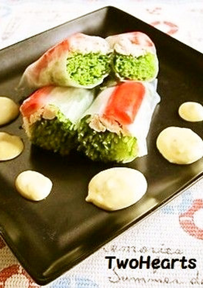簡単に作れる和風生春巻き❤わさマヨで❤-レシピのメイン写真