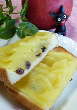 まるでアップルパイな贅沢トースト☆朝食に-レシピのメイン写真