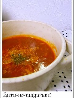 野菜ジュースでミネストローネ-レシピのメイン写真