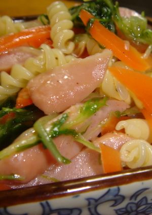 水菜入りマカロニサラダ-レシピのメイン写真