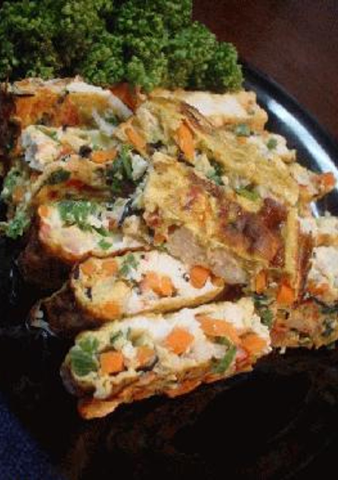 ぎせい豆腐風「豆腐入りの厚焼き卵」-レシピのメイン写真