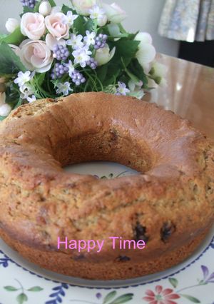 ＨＭで✿黒糖レーズン入りバナナケーキ❤-レシピのメイン写真