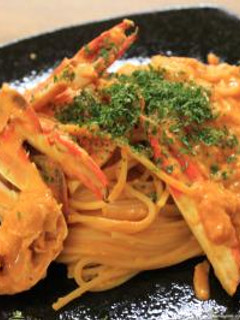 渡り蟹のトマトクリームパスタ-レシピのメイン写真